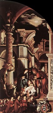 ハンス・ホルバイン一世 Painting - オーバーリードの祭壇画 右翼 ルネサンス ハンス・ホルバイン二世
